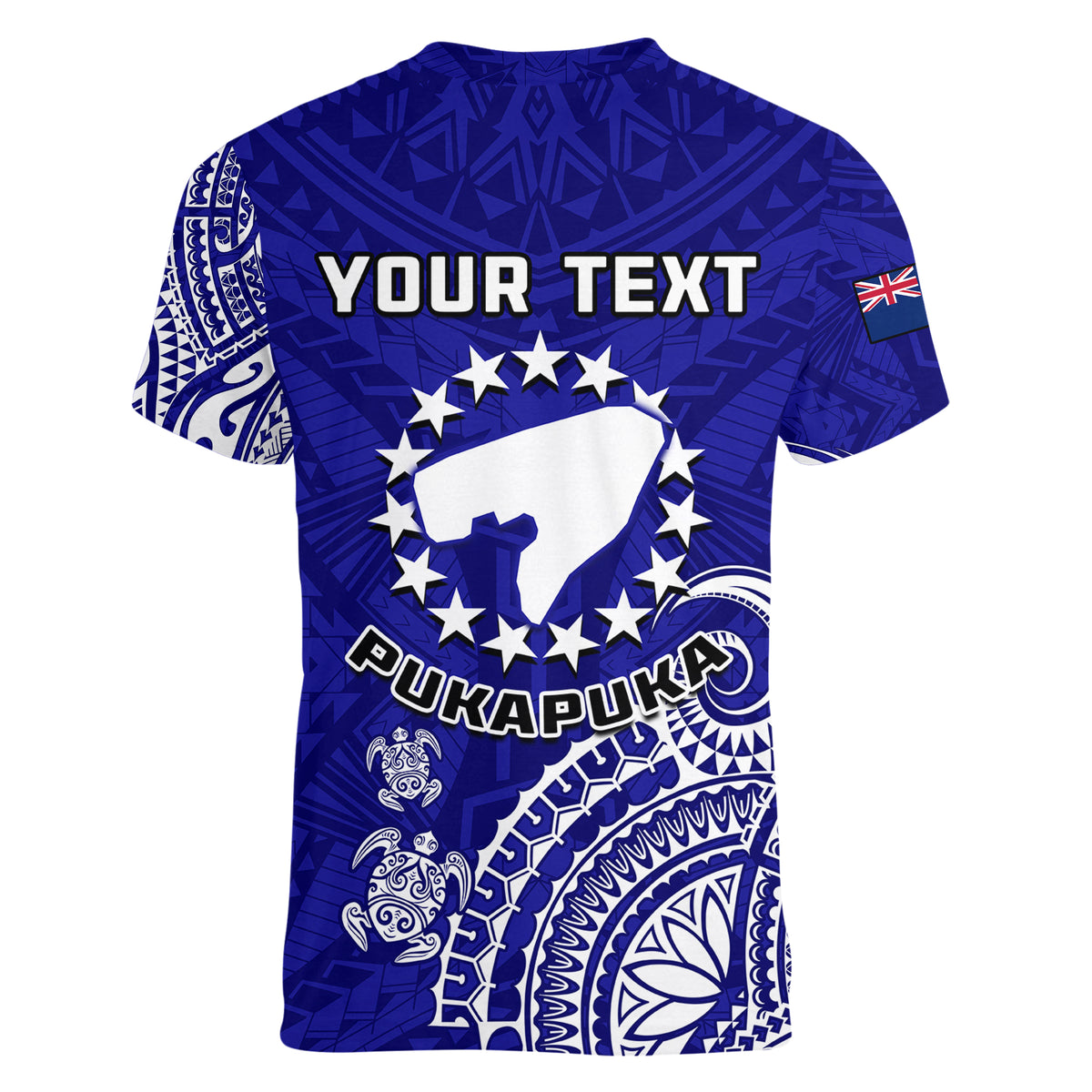 (Custom Personalised) Pukapuka Cook Islands Polynesian Turtle Art Women V Neck T Shirt LT14 - Polynesian Pride