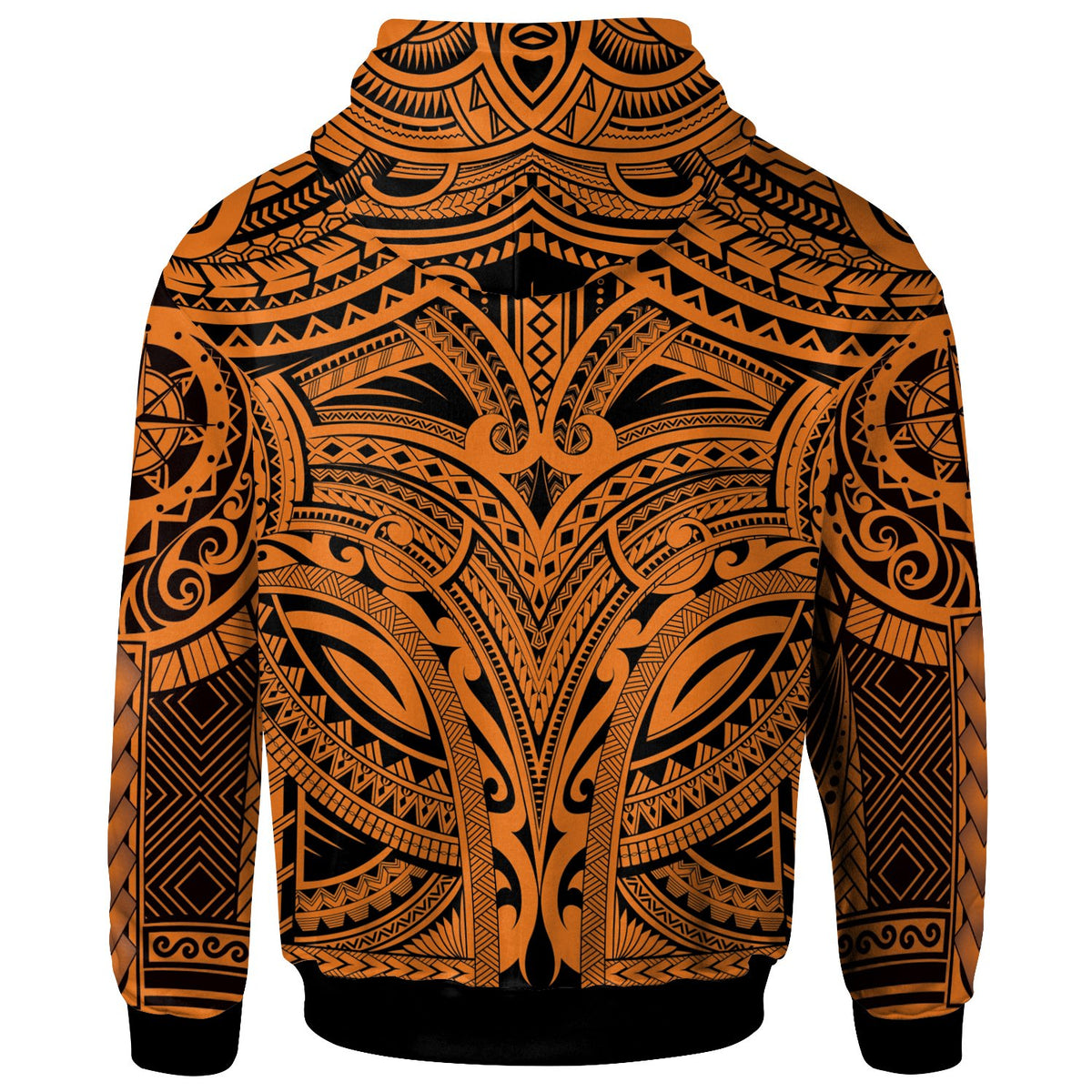Polynesian Hawaii Zip up Hoodie Coat of Arm Hawaii & Polynesian Tattoo - Polynesian Pride