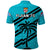 Fiji Rugby Tapa Pattern Fijian 7s Cyan Polo Shirt LT14 - Polynesian Pride