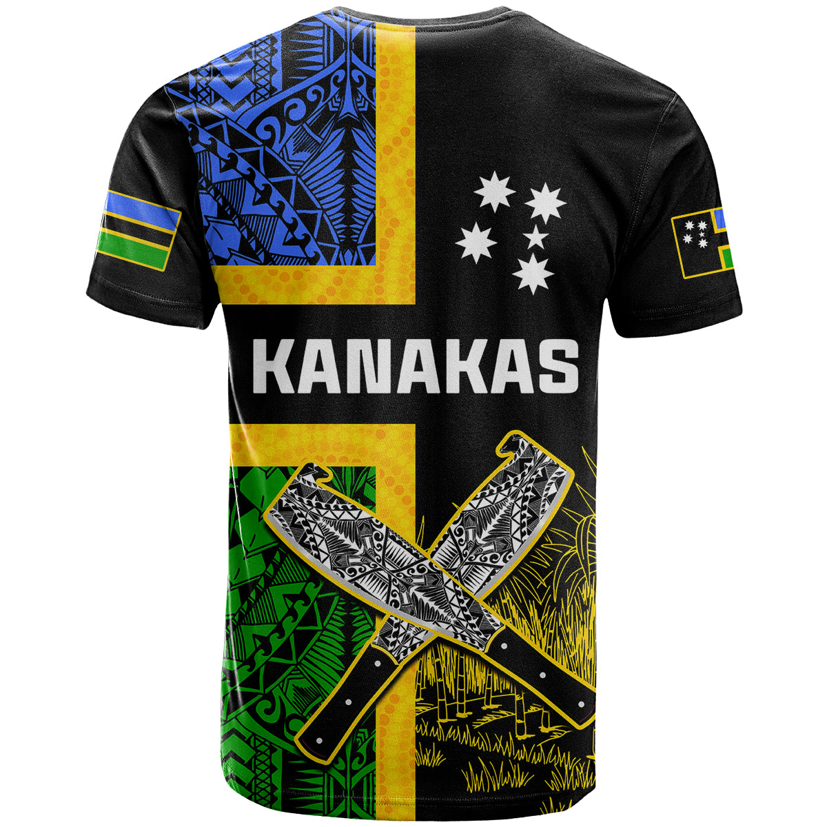 Australian South Sea Islanders Flag Style T Shirt LT14 - Polynesian Pride