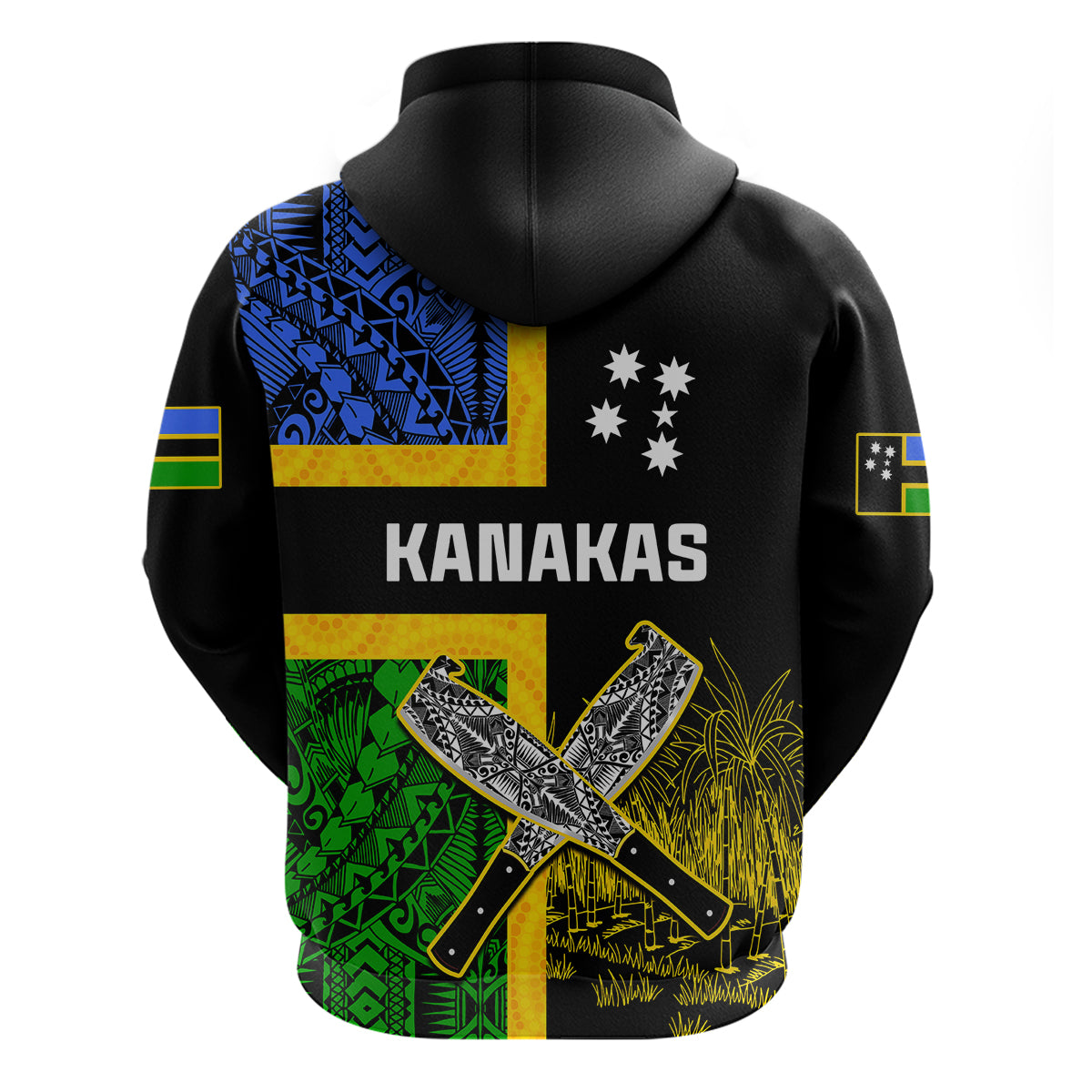 Australian South Sea Islanders Flag Style Hoodie LT14 - Polynesian Pride