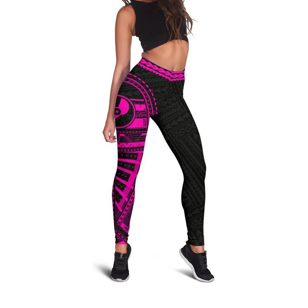 Yap Rising Leggings (Pink) A6 - Polynesian Pride