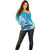 Mother and Baby Whale Mix Polynesian Style Off Shoulder Sweater TS07 - Polynesian Pride