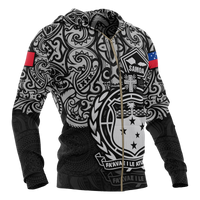 Samoa Polynesian Hoodie (Zip up) Pride of Samoa - Polynesian Pride