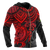 Vanuatu Polynesian Zip up Hoodie Red Turtle - Polynesian Pride