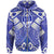 Guam Polynesian Zip up Hoodie Guam White Seal with Polynesian Tattoo Ver 02 Unisex White - Polynesian Pride