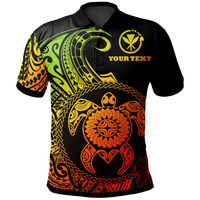 Hawaii Polynesian Custom Polo Shirt Vintage Polynesian Turtle (Reggae) Unisex Reggae - Polynesian Pride