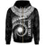 Marshall Islands Polynesian Custom Zip up Hoodie Marshall Islands Waves (White) Unisex White - Polynesian Pride