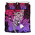 Hawaiian Polynesian Plumeria Hibiscus Turtle Sweat Bedding Set Black - Polynesian Pride