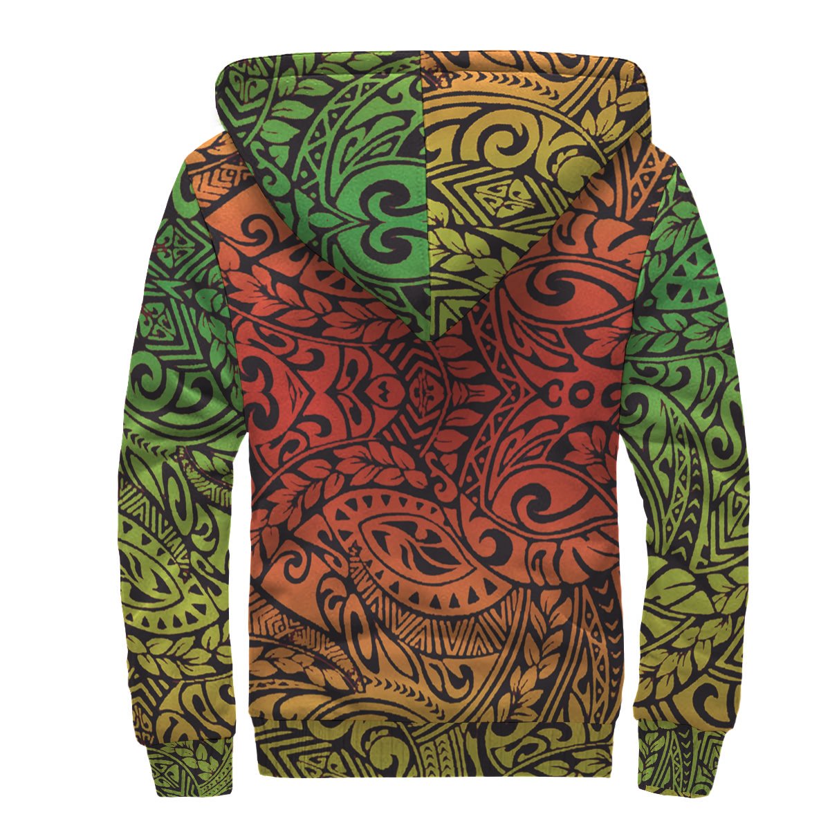 Colorful Polynesian Sherpa Hoodie - Polynesian Pride