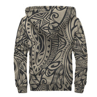 Beige Polynesian Sherpa Hoodie - Polynesian Pride