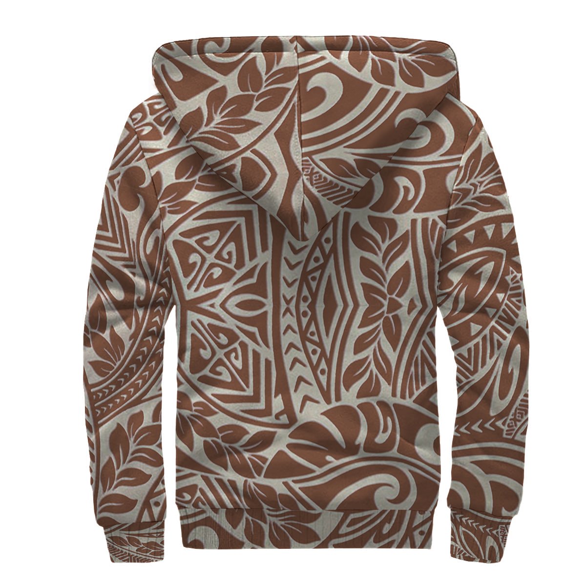 Brown Polynesian Sherpa Hoodie - Polynesian Pride