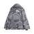 White Blue Polynesian Inside Print Zip Hoodie - Polynesian Pride