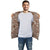Brown Palm Polynesian Inside Print Zip Hoodie - Polynesian Pride