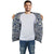 Blue Palm Polynesian Inside Print Zip Hoodie - Polynesian Pride