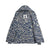 Blue Palm Polynesian Inside Print Zip Hoodie - Polynesian Pride