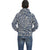 Blue Palm Polynesian Inside Print Zip Hoodie - Polynesian Pride