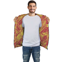 Orange Polynesian Inside Print Zip Hoodie - Polynesian Pride