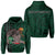 Kakau Hawaii Warrior Football Hoodie Unisex Green - Polynesian Pride