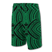Hawaii Polynesian Tradition Board Shorts Green - Polynesian Pride