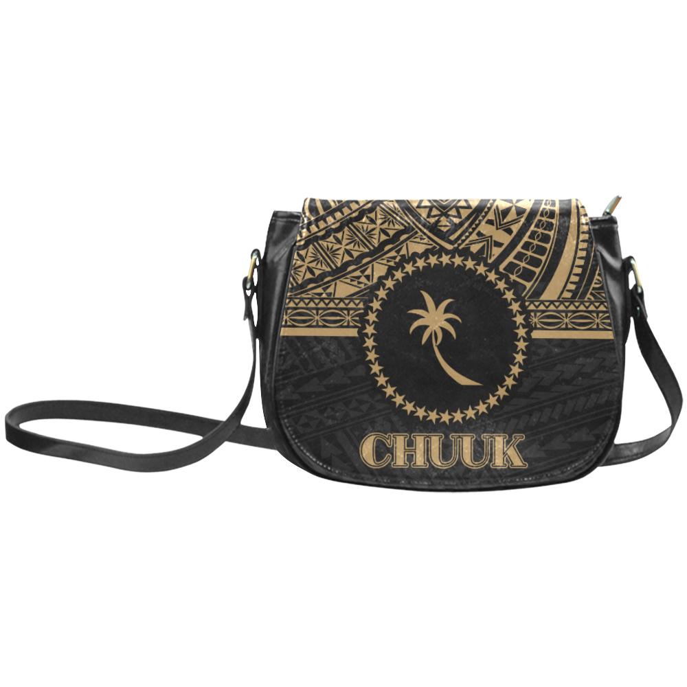 Chuuk States Classic Saddle Bag - Gold Version Chuuk Small Gold - Polynesian Pride