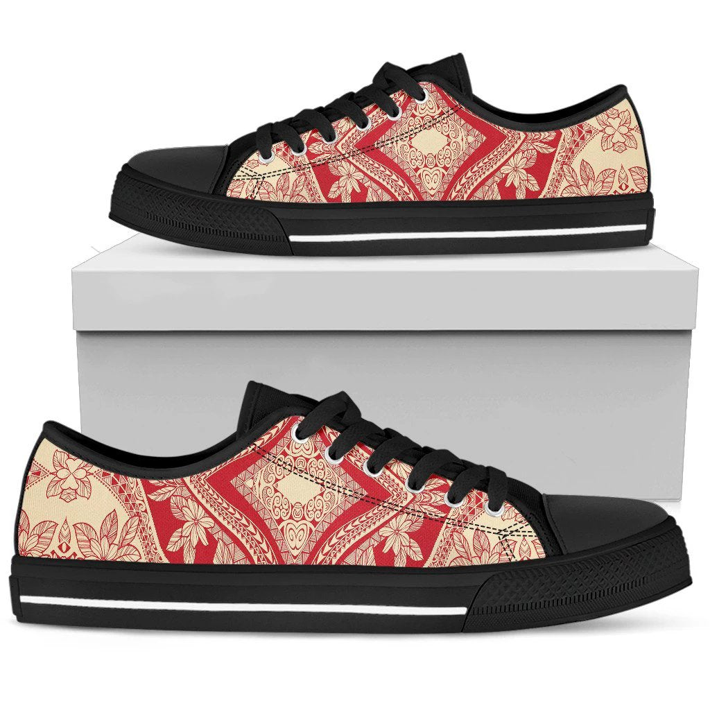 Polynesian Low Top Shoe Red And Yellow - Polynesian Pride