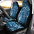 Polynesian Car Seat Cover - Blue Tapa Tribal Fabric Pattern Universal Fit Vintage - Polynesian Pride