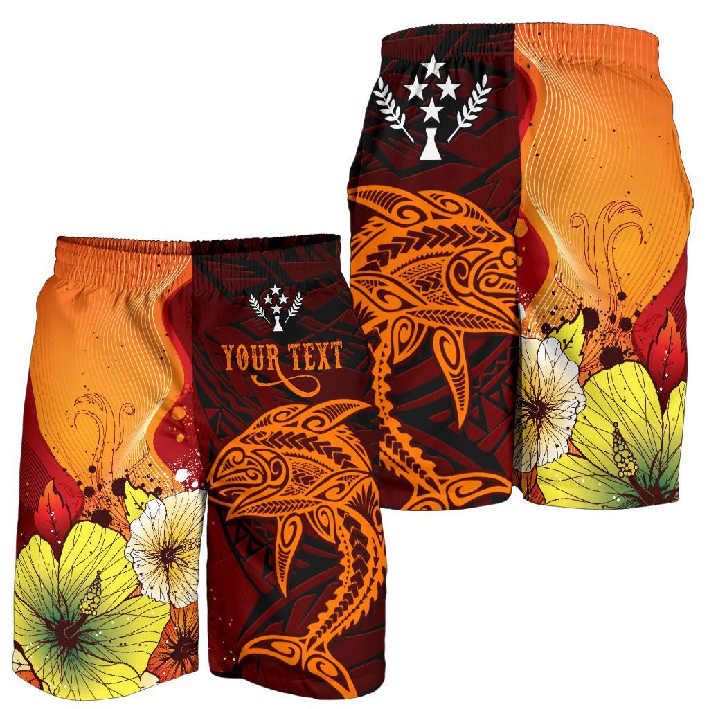Kosrae Custom Personalised Men's Shorts - Tribal Tuna Fish - Polynesian Pride