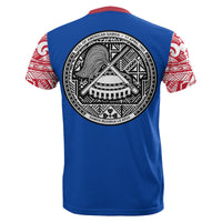American Samoa Samoa Polynesia All Over T Shirt Samoa Coat of Arms & American Samoa Seal - Polynesian Pride