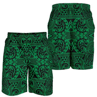 Polynesian Kakau Turtle Green Men's Short Green - Polynesian Pride