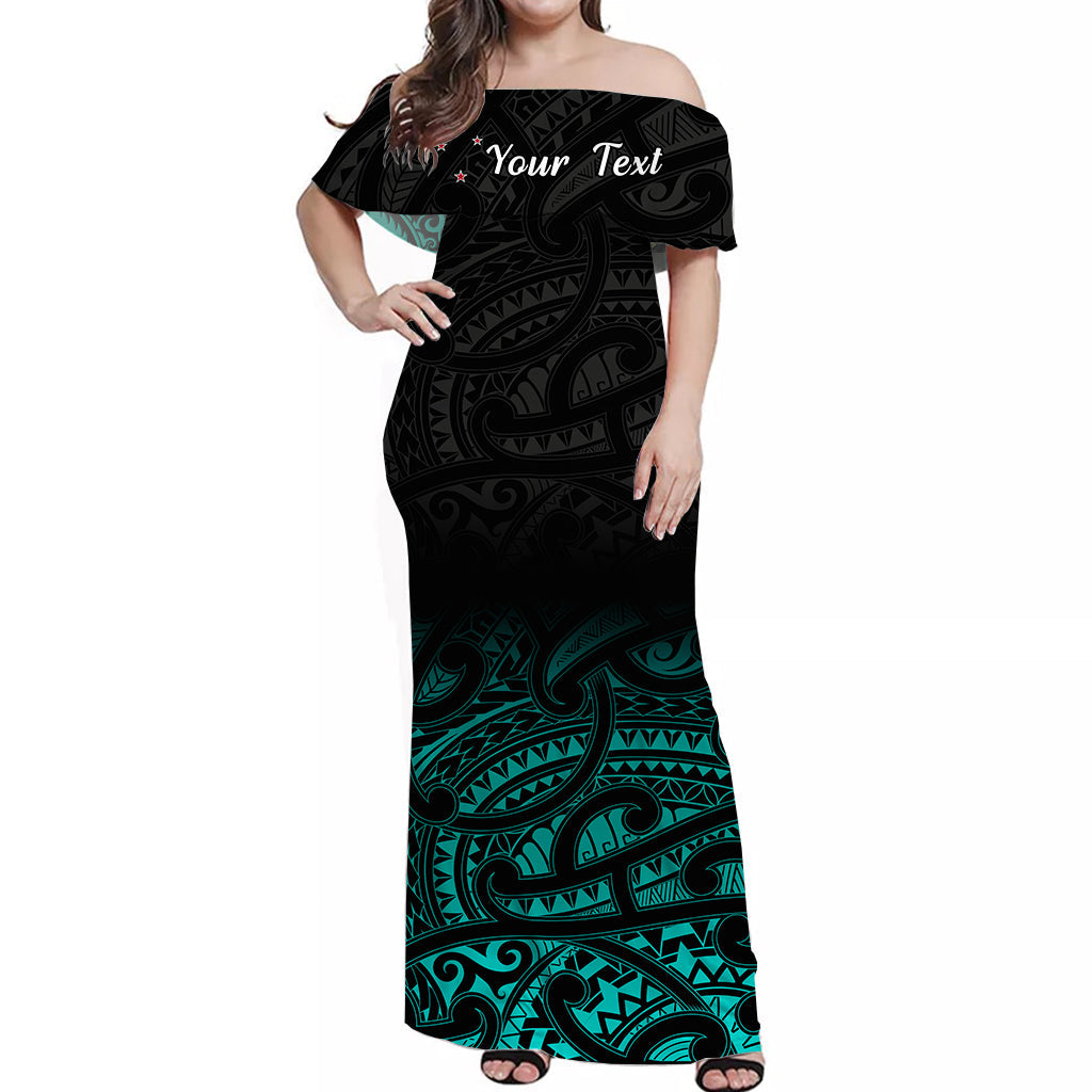 maori design dresses Custom Personalised) New Zealand Off Shoulder Long Dress Patter plus size maxi wedding dress Pantone Dress Blues Machine washable Color:peach
