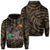 Kakau Gold Hawaii Warrior Football Hoodie (Zip) Unisex Gold - Polynesian Pride
