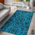 Polynesian Blue And Black Area Rug Black - Polynesian Pride