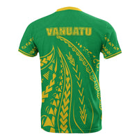 Vanuatu T Shirt Vanuatuan Flag Swirling Style - Polynesian Pride