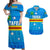 Tafea Province Vanuatu Matching Hawaiian Shirt and Dress Pattern Traditional Style LT8 Blue - Polynesian Pride