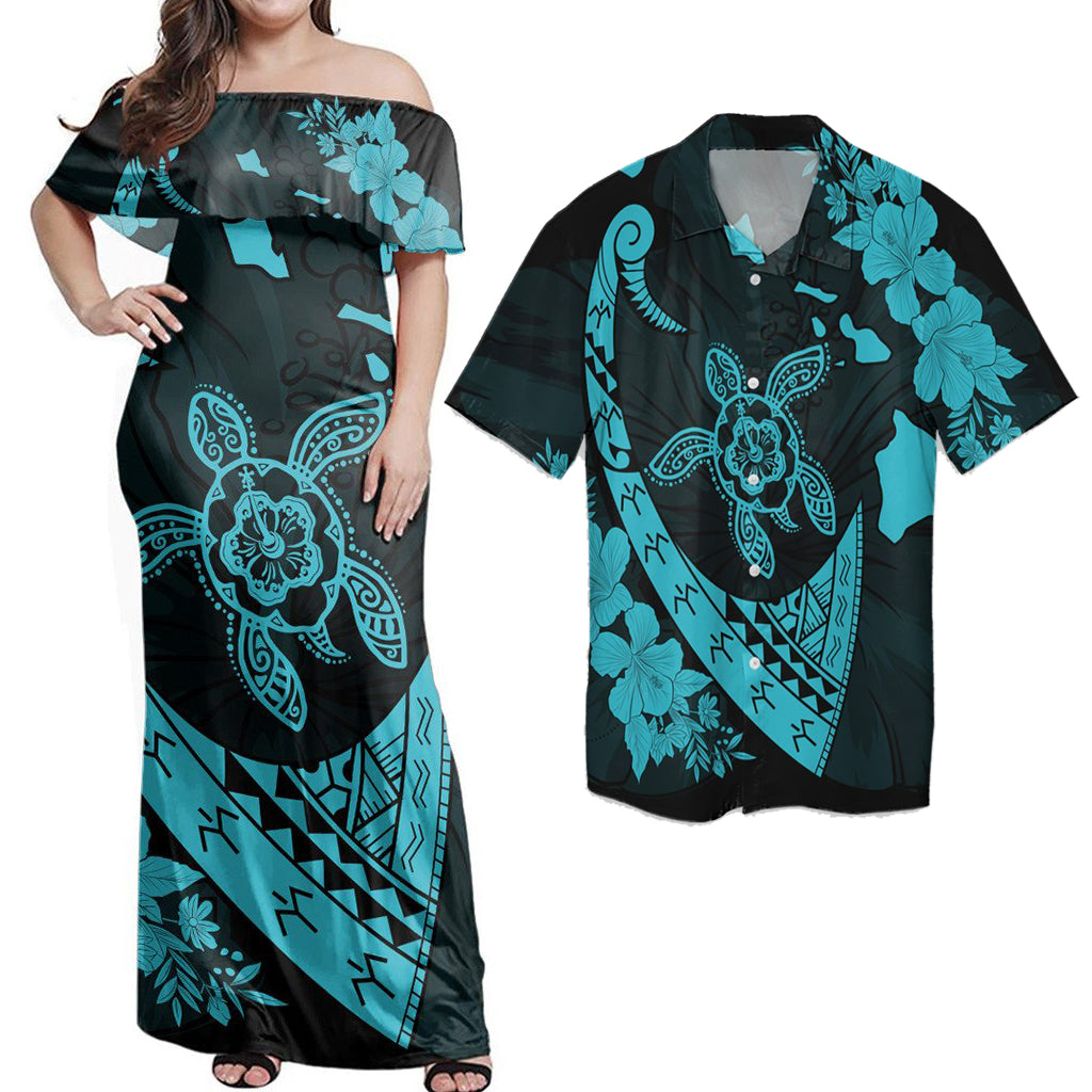 hawaiian dress matching shirt Hawaii Matching Dress and Hawaiian Shirt Hawaii Map Hibiscus Turtle Fi
