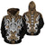 Hawaii Turtle Tribal Golden Hoodie Armor Style Unisex Black - Polynesian Pride