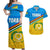 Torba Province Vanuatu Matching Hawaiian Shirt and Dress Pattern Traditional Style LT8 Blue - Polynesian Pride