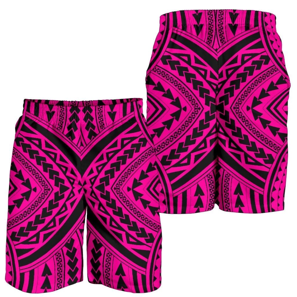 Polynesian Tradition Pink Men's Short Men's Shorts Pink - Polynesian Pride