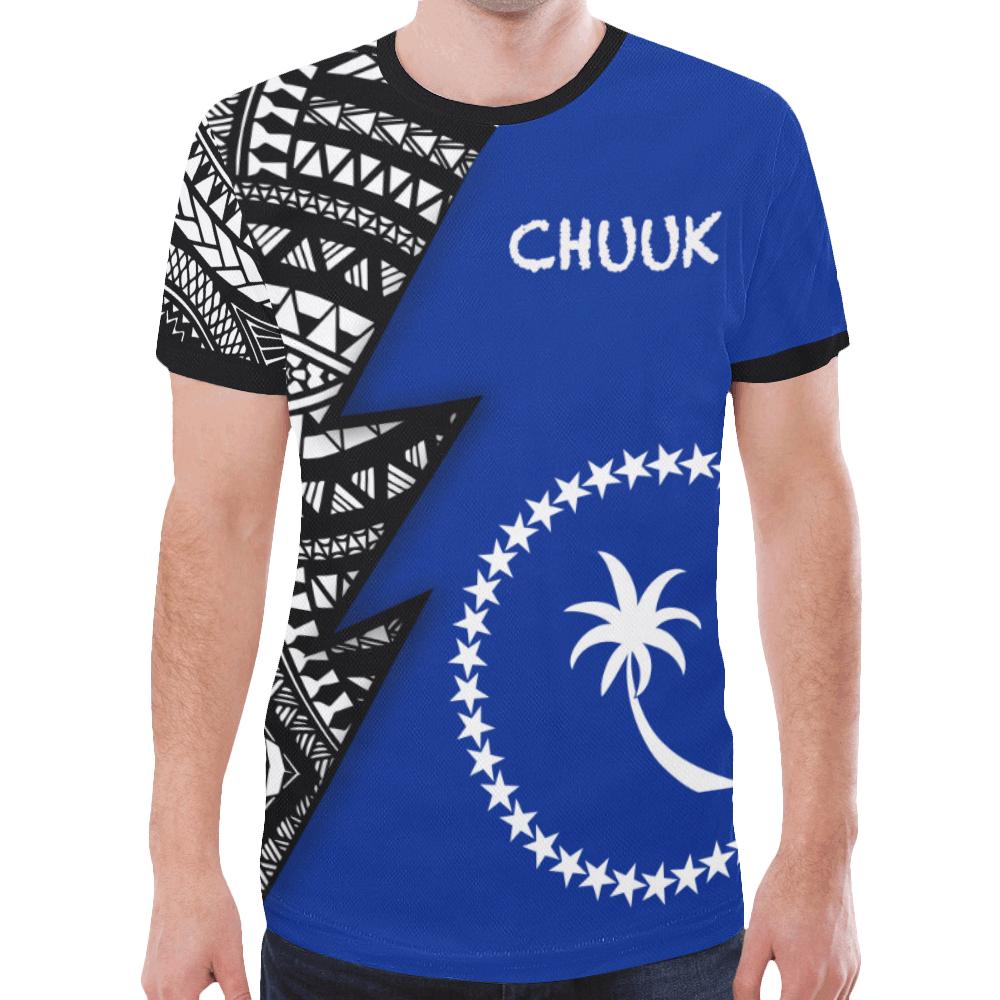 Chuuk Pattern All Over T Shirt Chuuk Flag Polynesian Tattoo - Polynesian Pride