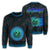 Hawaiian Hawaii Coat Of Arms Inside Sweatshirt Blue - Glow Style - AH Unisex Blue - Polynesian Pride