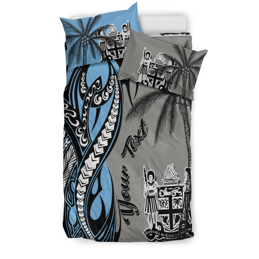 Fiji Custom Personalized Bedding Set - Classical Coconut Tree - Polynesian Pride