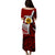 Tonga High School 75th Anniversary Tonga Puletaha Dress Red Polynesian Minimalist Style LT9 - Polynesian Pride