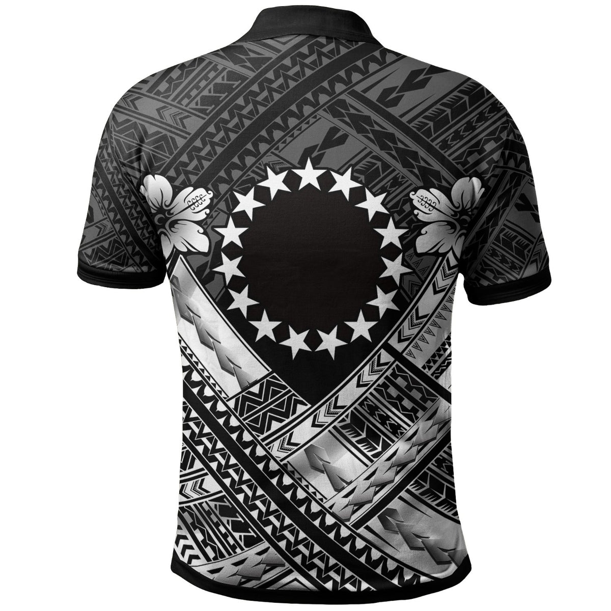 Cook Islands Polynesian Polo Shirt Kuki Airani White Seal Camisole Hibiscus Style - Polynesian Pride