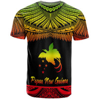 Papua New Guinea Polynesian T Shirt Papua New Guinea Pride Reggae Version - Polynesian Pride