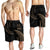 Fiji Polynesian Men's Short - Gold Tribal Wave - Polynesian Pride