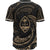 Guam Polynesian Baseball Shirt - Gold Tribal Wave - Polynesian Pride