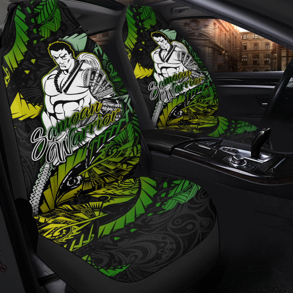 Samoan Warrior Pride Samoa Polynesia Car Seat Covers - LT2 One Size BLACK - Polynesian Pride