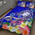 Fiji Quilt Bed Set - Turtle Plumeria (Blue) - Polynesian Pride