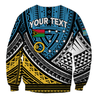 (Custom Personalised) Vanuatu Sanma Province Tribal Pattern Sweatshirt - LT12 - Polynesian Pride
